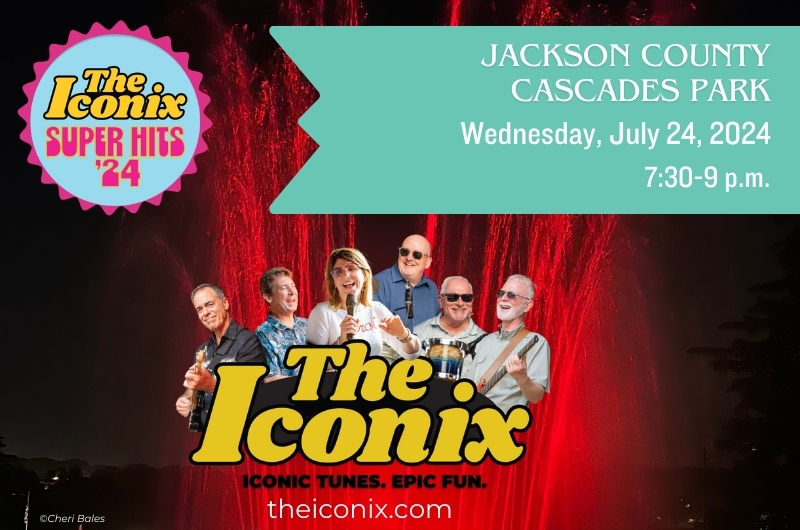 Wednesday, July 24th - Jackson County Cascades Park, Jackson MI, 7:30 to 9pm